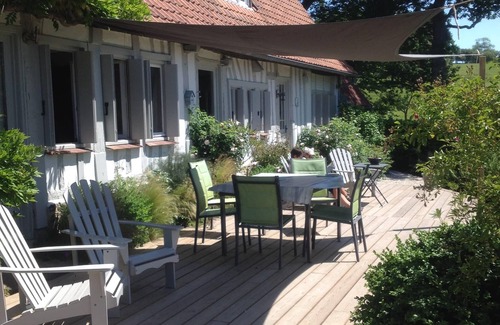 Sainte-Marguerite-sur-Mer House | authentic Norman half-timbered house with landscaped park near woods and sea