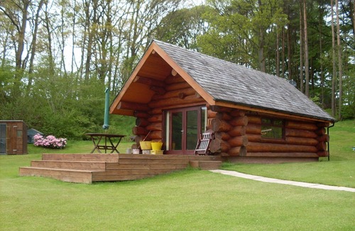 Wing Cabin | Authentic Log Cabin, With Fishing Rights On River Lyne