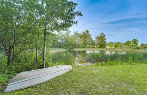 Glidden House | Authentic Log Cabin with Private Pond in Glidden