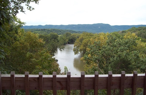 Front Royal Cabin | Authentic Mountain Log Cabin Perched On A Cliff Side Above The Shenandoah River