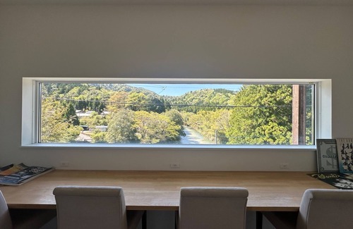 Nagahama House | Ayu House ShigaNagahama BBQ space with a panoramic view of the Takatoki River/Nagahama City Shiga