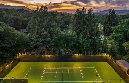 Eldridge House | Backyard Oasis with Pool and Pickleball