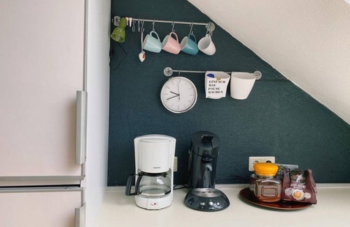 Neustadt-Haardt Apartment | Balcony of the Palatinate - apartment, shower and bath, toilet, 1 bedroom
