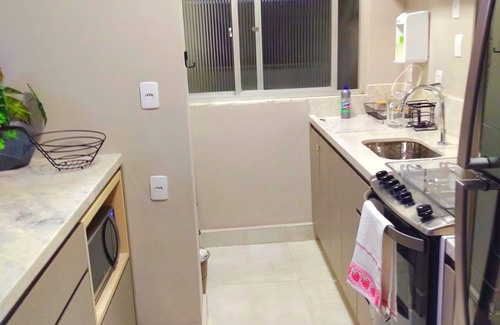 Vila Velha Apartment | Balcony with sea view at Praia da Costa