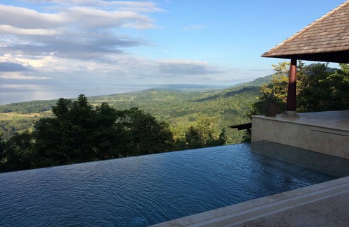 Hatillo Villa | Balinese Mountaintop Villa with 100 miles of unobstructed Pacific Ocean views.