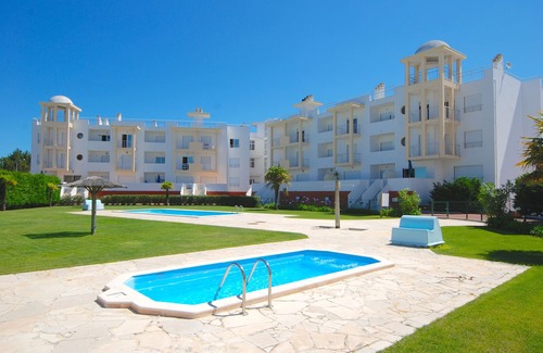 Nazare Apartment | Barrel - Apartment in complex with 2 pools, partial sea views in Nazaré