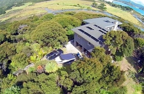 Tryphena House | Barrier Headquarters entire complex. Unobstructed 270 degree view beach/mountain