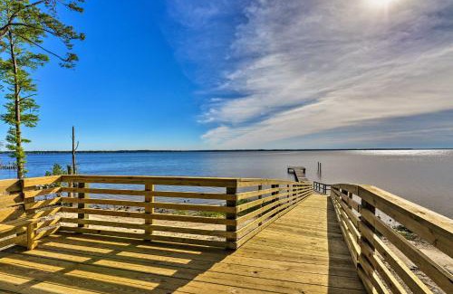 Chocowinity House | Bayfront Blounts Creek Home Private Beach and Dock!