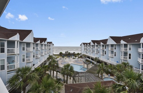 Galveston Condo | Beach condo - 2 Balconies overlook the Ocean - Washer/Dryer Included (2301)