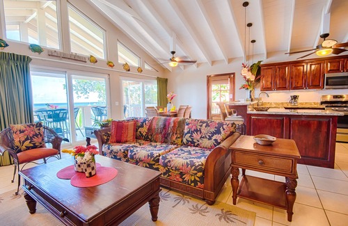 Orchid Beach Village House | BEACH front between W Bay & W End - POOL & DOCK - screen porch - Sunsets galore