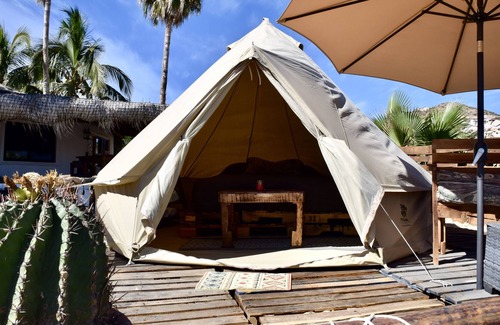 San Jose del Cabo RV Rental | Beach front Tipi with A/C