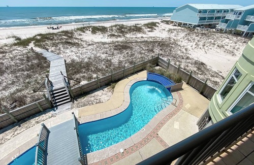 Saint Elmo Condo | BEACH FRONT w/GREAT VIEW includes Custom POOL & Peaceful PRIVATE BEACH