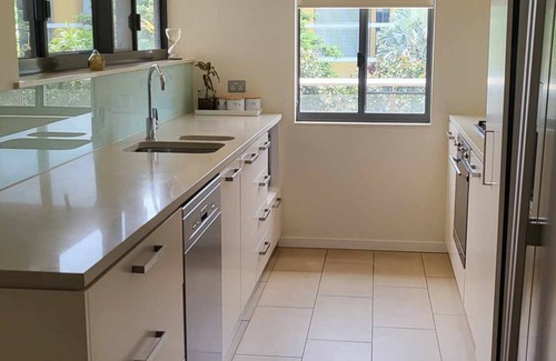 Warf Precinct Apartment | Beach front, with huge outdoor living area and views. Everything you need!