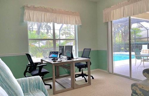 New Smyrna Beach House | BEACH, H. POOL & HOT TUB, DESKS, 4 BR/2.5 B-TV'S,GRILL, 3 CAR G.