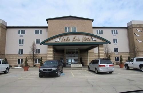 Geneva-on-the-Lake Condo | BEACH LEVEL CONDO L08 -2 BR/2 BA Walk right out to the Private Beach!