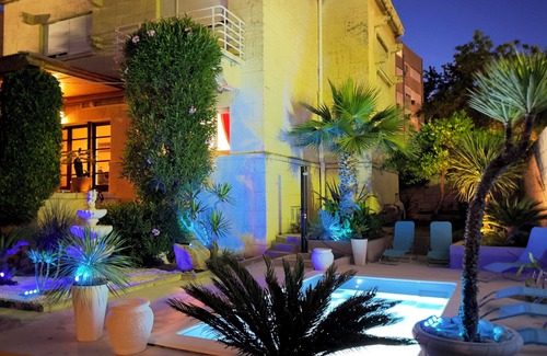 Bacvice Villa | Beach Villa at Split Top location, with pool, sea view and tropical garden