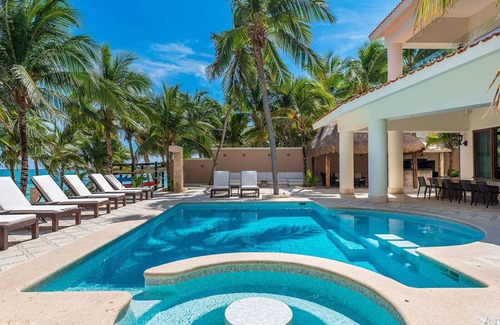 Soliman Bay Villa | Beachfront 12BR Villa Lol-Beh, Near Tulum w/Pool and Stunning Rooftop Views