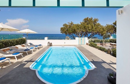 Monolithos Villa | Beachfront 3BR Villa with Private Pool