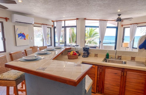 Akumal Condo | Beachfront condo with amazing views! AC, WiFi, and daily maid service!