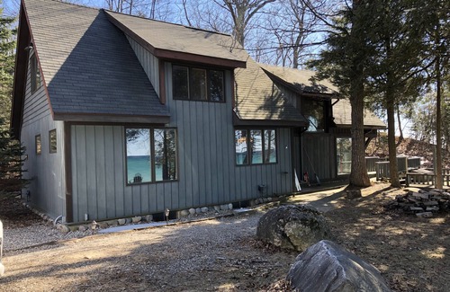 Harbor Springs House | Beachfront Cottage on Lake Michigan in Goodhart along M-119 Tunnel of Trees