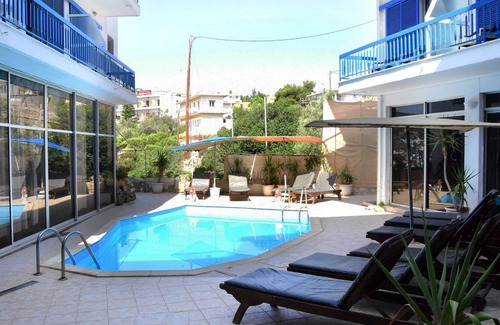 Agia Marina Condo | Beachfront Double Haven - Argo Seaside Stays
