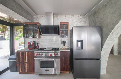 Tulum City Center House | Beachfront home with private heated pool, jacuzzi, sauna, ocean views & AC