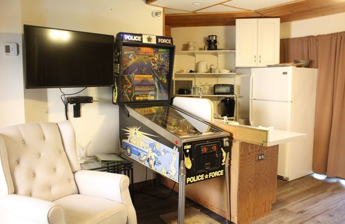 Michigan City Apartment | BEACHFRONT/HOT TUB/STEAM ROOM/MASSAGE CHAIR/PINBALL/BIKES/KAYAKS/PADDLEBOARDS.