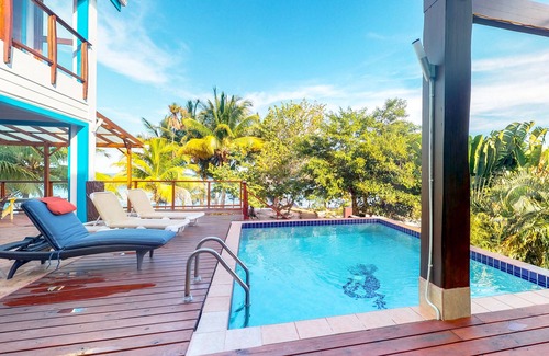 Caribbean Way House | Beachfront house w/private pool, kayaks, strong WiFi, partial AC & ocean views