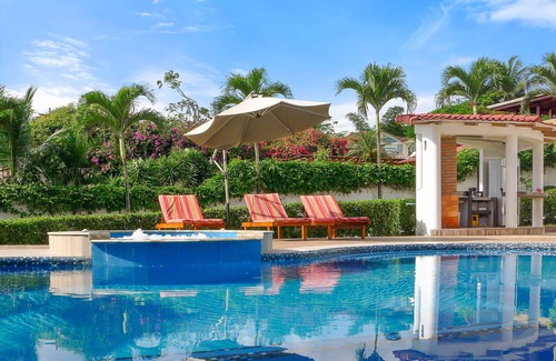 Comuna San Jose House | Beachfront, large Pool, lap pool, & Jacuzzi, Barbecue area, Spectacular Gardens