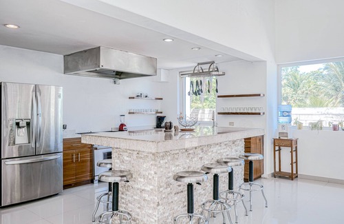 Soliman Bay House | Beachfront paradise with private pool, ocean view, full kitchen, & shaded patio