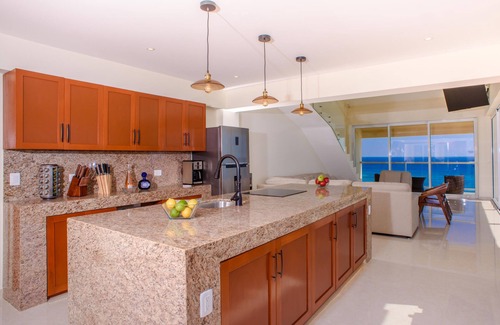 Punta Cancun Condo | Beachfront Penthouse on the Sand! Incredible Views! Walk to Eat, Drink, Play!