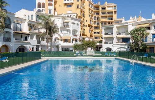 Cabopino Apartment | "Beachfront Puerto Cabopino" with Shared Pool, Private Terrace, A/C & Wi-Fi