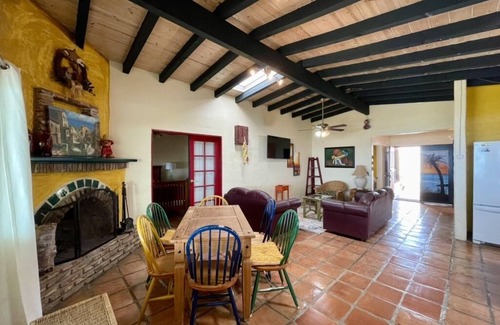 Lengueta Arenosa House | Beachfront with gorgeous Mexican flair and color. What you want in Mexico!