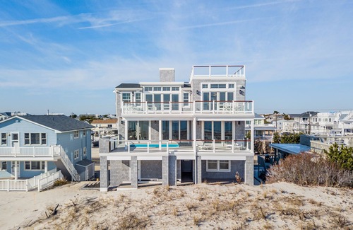 South Beach Haven House | Beachfront with in-deck saltwater pool, panoramic views and private beach access