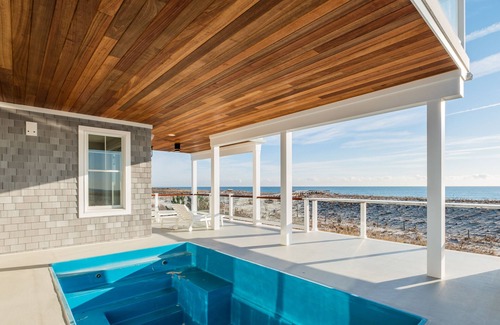 South Beach Haven House | Beachfront with in-deck saltwater pool, panoramic views and private beach access