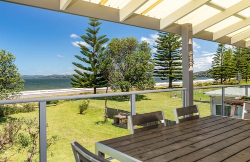 Long Beach House | Beachscape-Overlooking Long Beach and beyond the Tollgate Islands.
