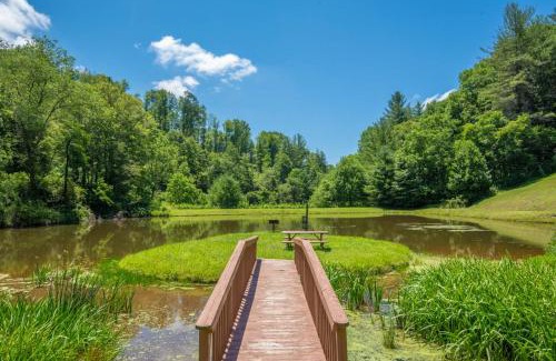 Grassy Creek House | Bear Haven- Fire Pit, Comm Pond Access, Pool Table, Dog Friendly