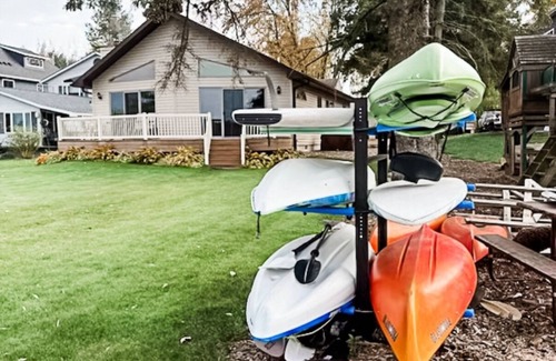 Weyauwega House | Bear Lake Home Manawa, WI - Lake Life in the Summer/Snowmobiling in the Winter