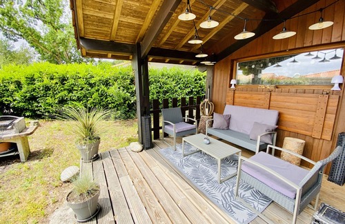Biscarrosse Villa | Beau Chalet atypique dans secteur calme du bourg (013)
