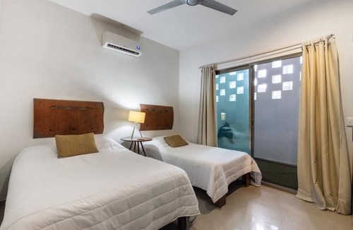 Tulum City Center Hotel | Beautiful 2 bedroom space, ground floor with access to the pool - Malinche