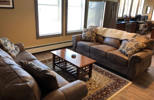 Eastport Condo | Beautiful 2BR loft with views of bay and Eastport harbor activity.