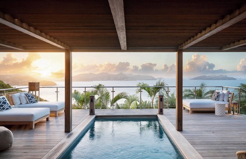 Pointe Milou Villa | Beautiful 4-bedroom bohemian-style villa with sea view, perfect for sunset lover