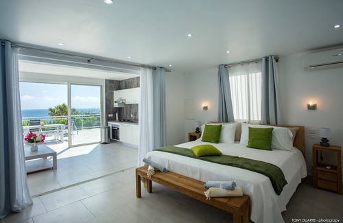 Toiny Villa | Beautiful and modern 4 bedroom home with a breathtaking view over the ocean as w