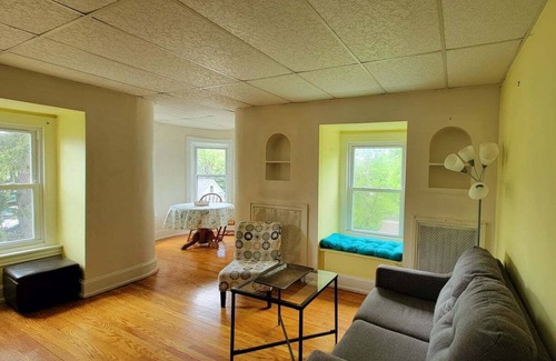 Elkins Park Apartment | Beautiful and unique apartment in a castle-shaped building with plenty of natural light and charm