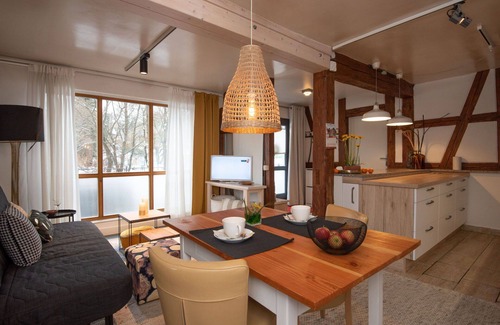 Suhl Apartment | Beautiful apartment for 4 guests with WIFI, TV, patio and pets allowed