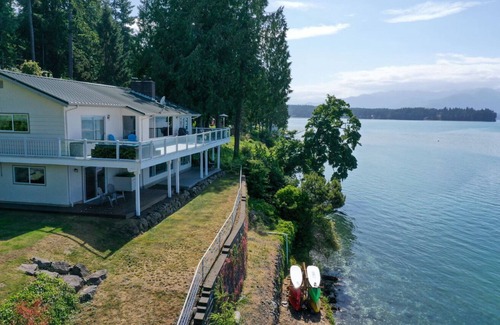 Seabeck House | Beautiful Beach House and additional beach cabin with Olympic Mountain view