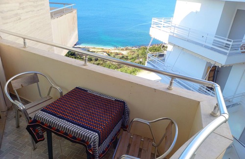 Sarande Apartment | Beautiful beachfront apartment on the beach with sea views and 2 balconies