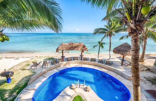 Akumal Condo | Beautiful beachside condo with Caribbean view! AC & WiFi included.