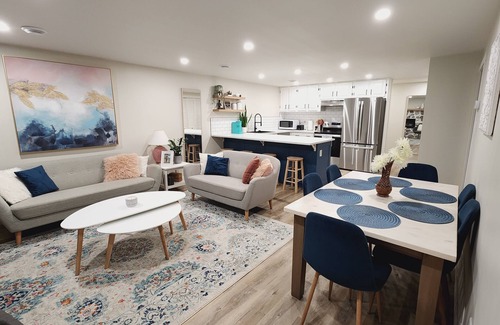 Raymond House | Beautiful, bright, private basement suite. Cozy home away from home!