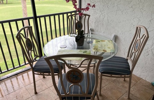 Fort Pierce Condo | Beautiful Clean Condo, private veranda, steps from private beach and pool